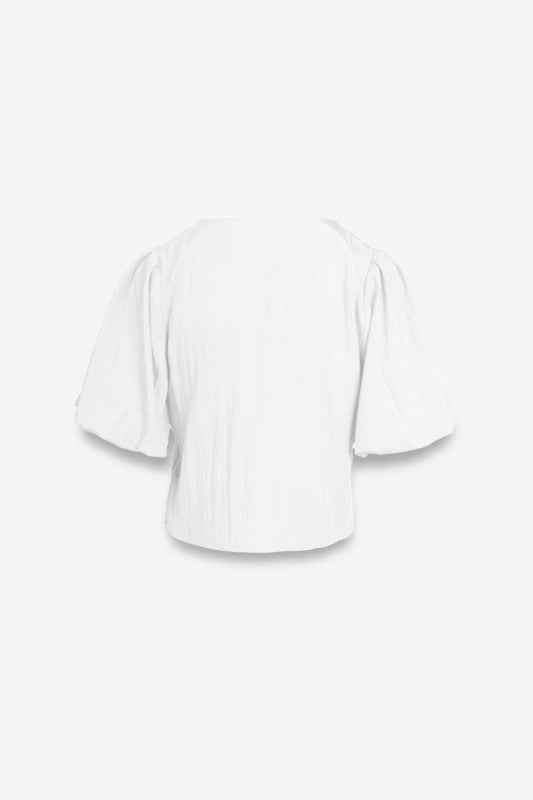CRINKLE CROP TOP