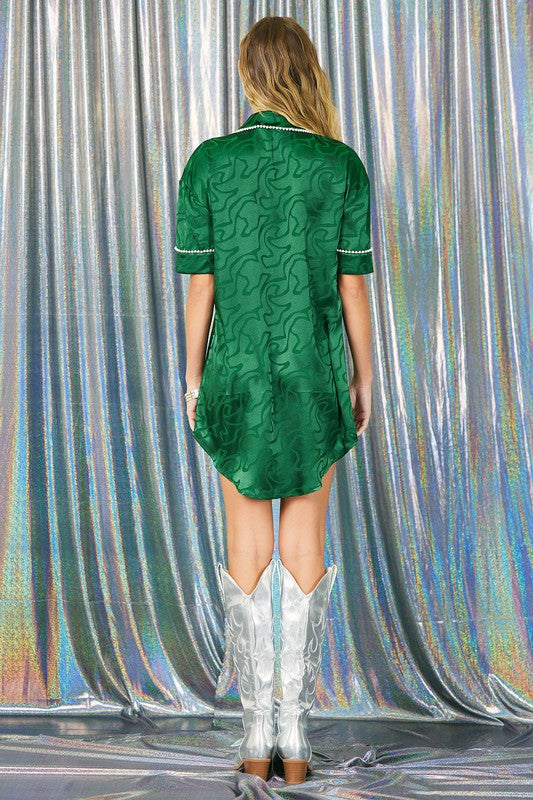 JACQUARD SATIN NIGHTWEAR