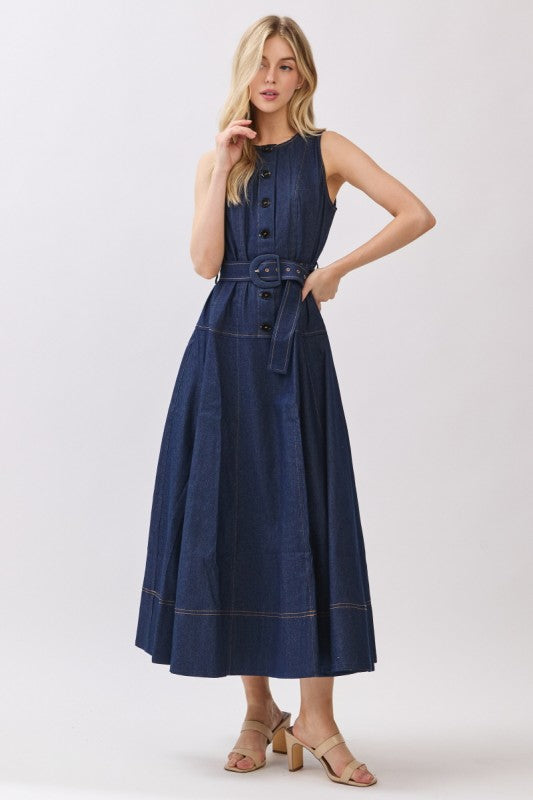 ALICE DENIM MAXI DRESS
