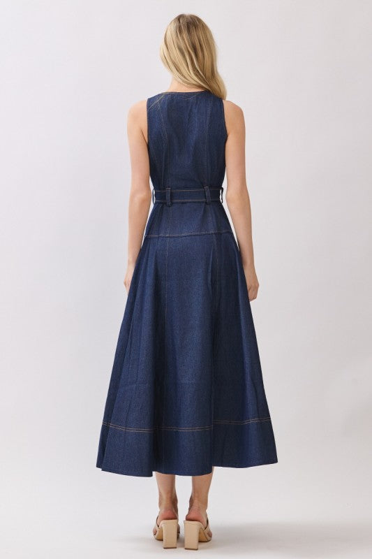 ALICE DENIM MAXI DRESS
