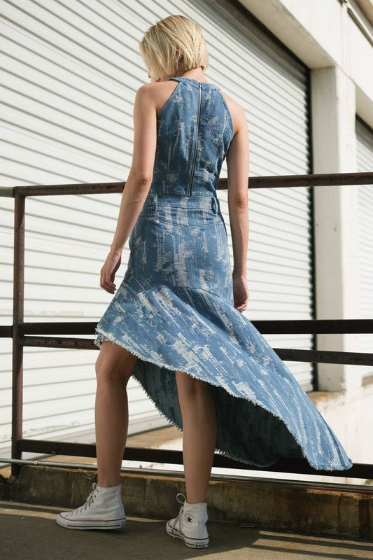 TERE ASYMMETRICAL SKIRT