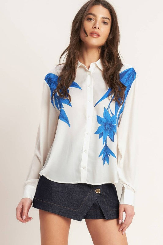 PICASSO  COLLARED TOP