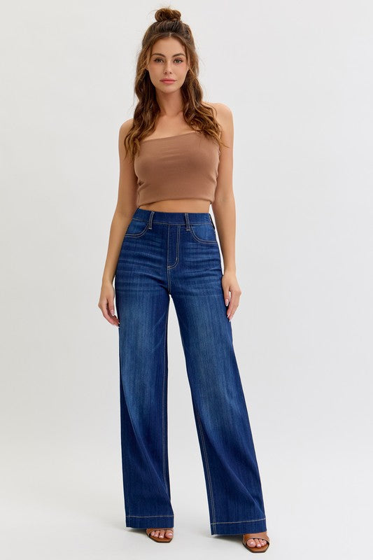 WIDE LEG PULL ON