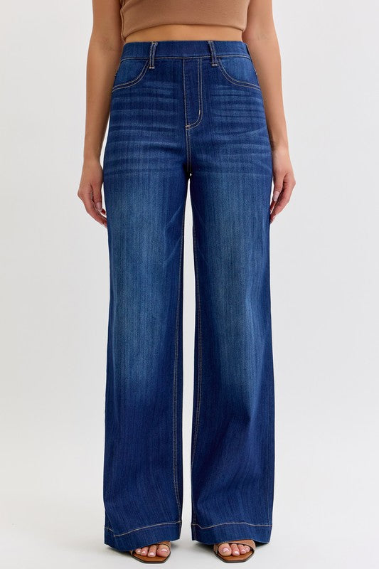 WIDE LEG PULL ON