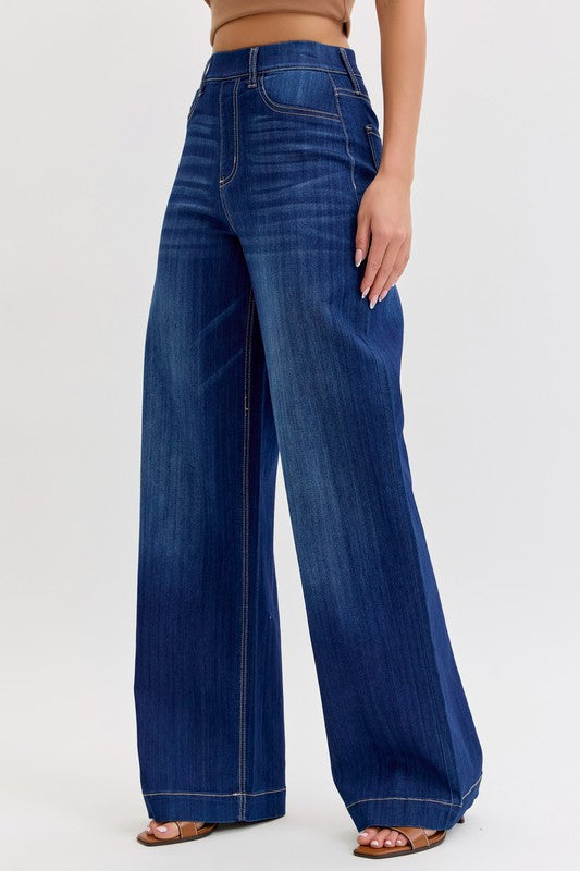 WIDE LEG PULL ON