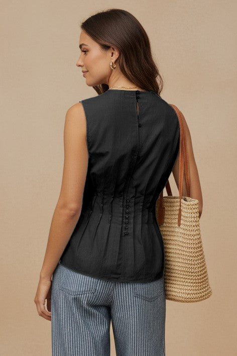 PLEATED PEPLUM