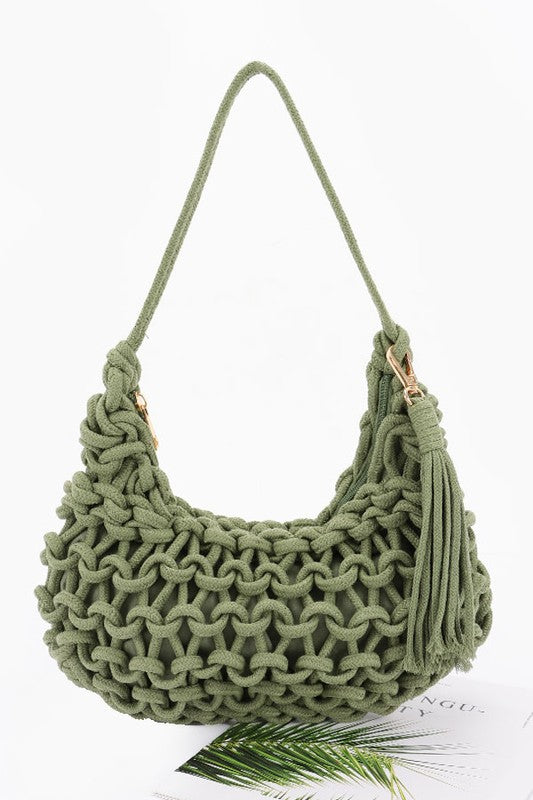 BRAIDED SHOULDER BAG
