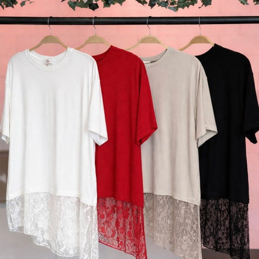 CASUAL LACE T SHIRT