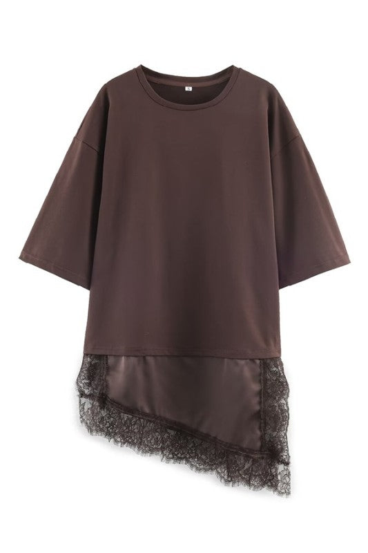 COMBI LACE T SHIRT