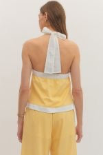 LEMON HALTER PANT SET
