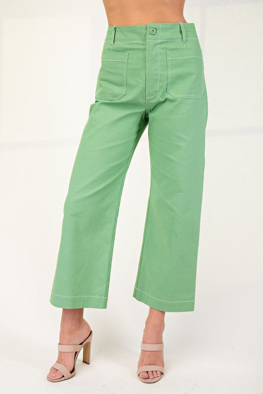 ANKLE STITCH PANTS