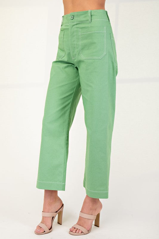 ANKLE STITCH PANTS