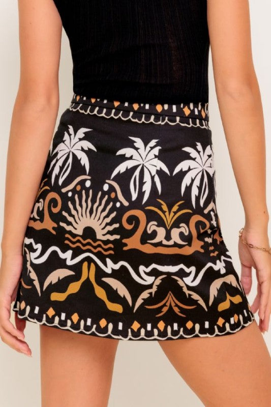 AFRICA MINI SKIRT