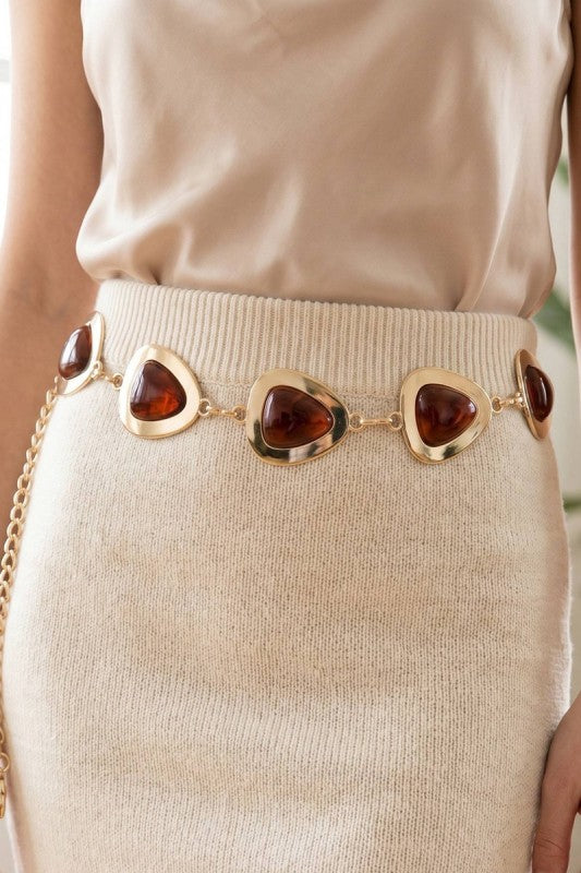 OJO DE TIGRE CHAIN BELT