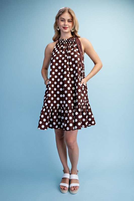 CARIE HALTER DRESS