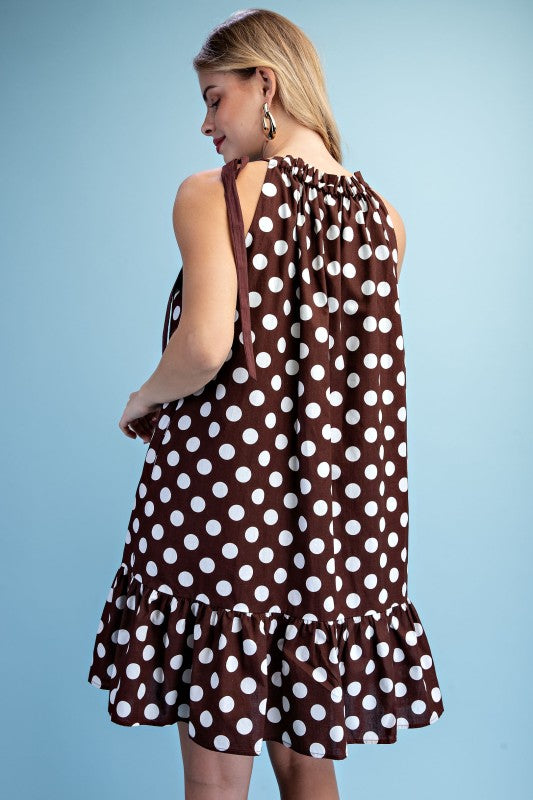 CARIE HALTER DRESS