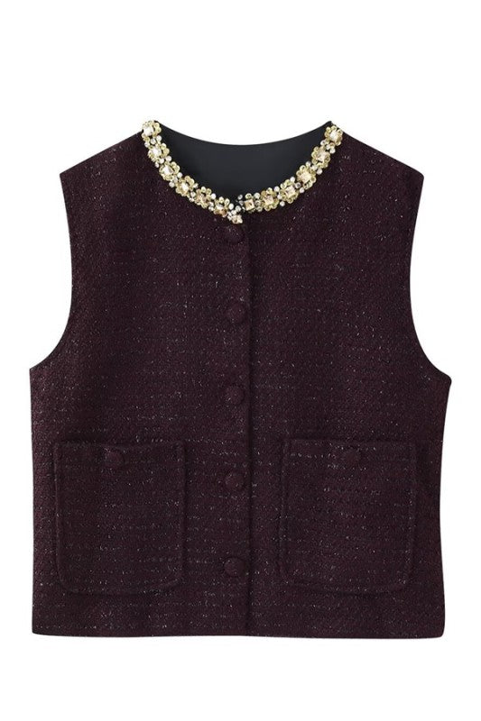 TWEED VEST