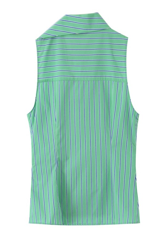 STRIPED BOW TOP