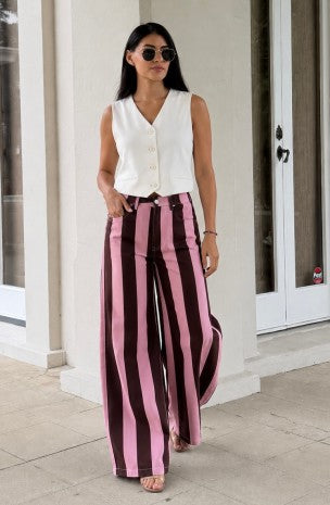 COLOR BLOCK JEANS