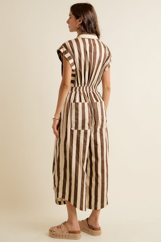 STRIPE JUMPSUIT