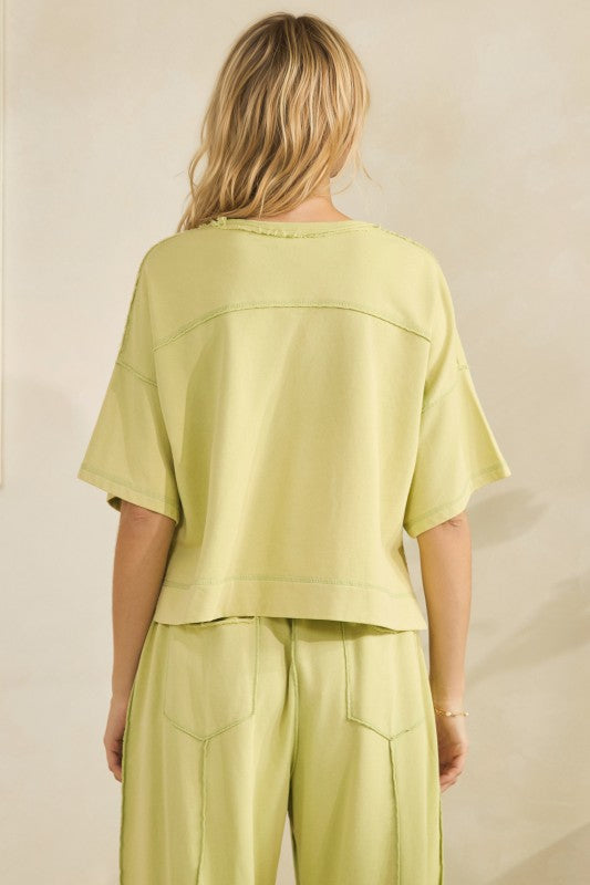 CROPPED LOUNGE SET