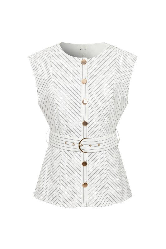 HERRINGEBONE BELT TOP