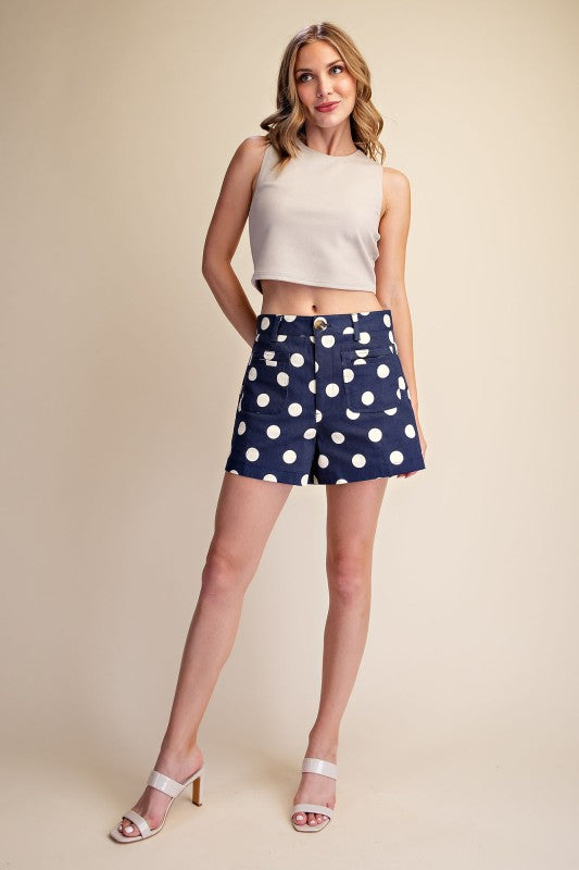 POLKA STRETCH SHORTS