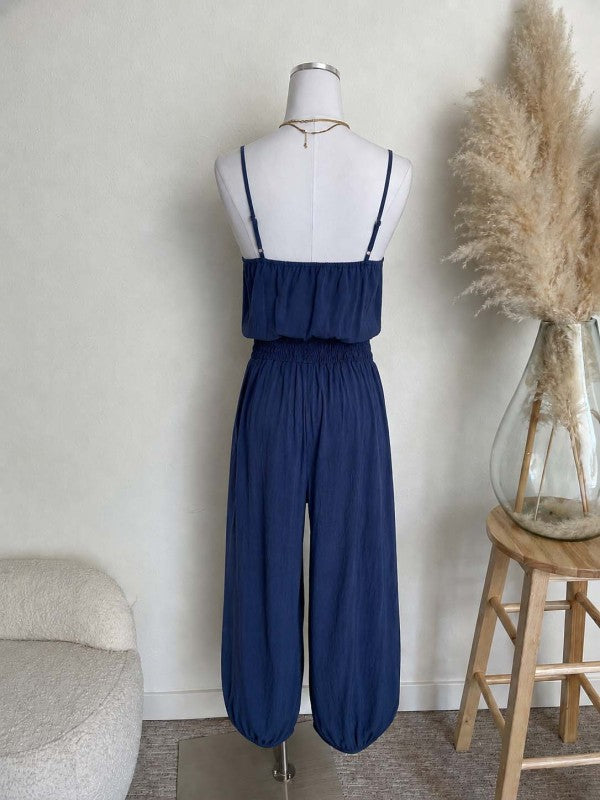 GATHERED BALLON JUMPSUIT