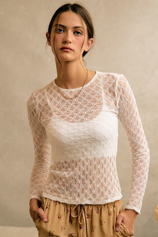 ROMANTIC STRETCH TOP
