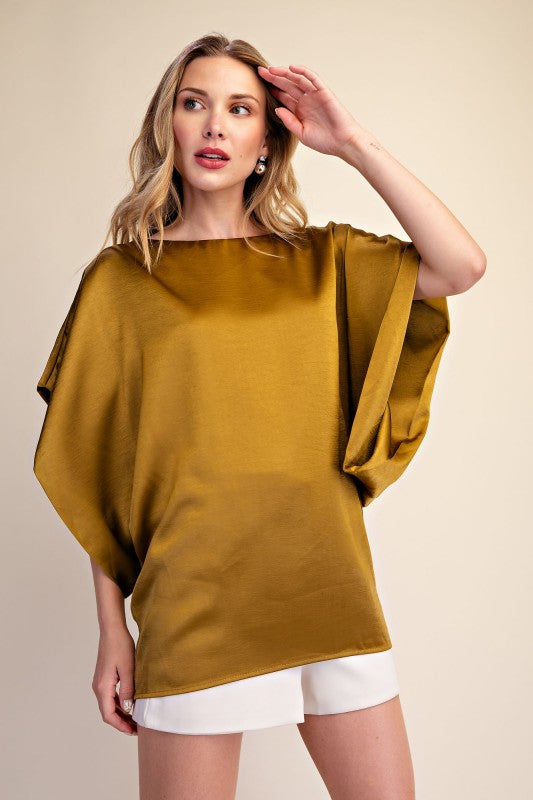 DROP SHOULDER OVERSIZED TOP