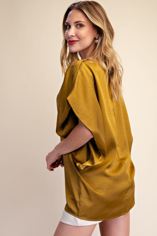 DROP SHOULDER OVERSIZED TOP
