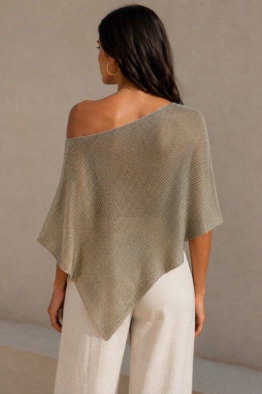 METALIC KNIT TOP
