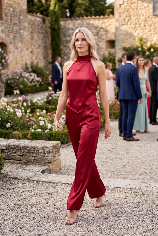 CRIMSON PANT SET