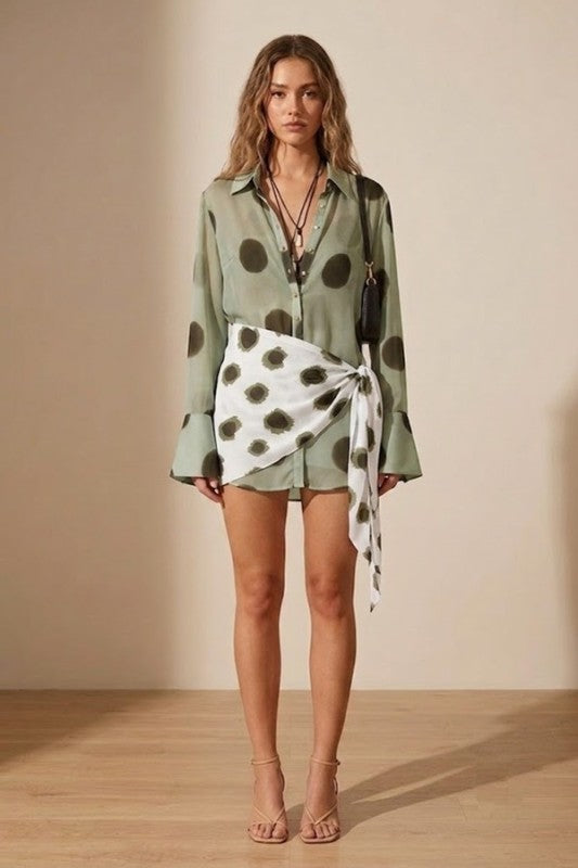 SAFARI SHEER TOP