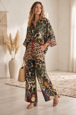 LEOPARD PANT SET