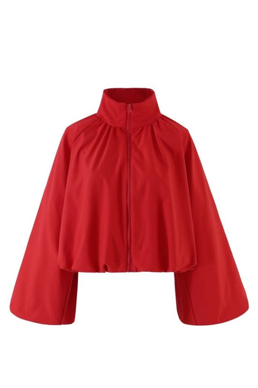 ZIP UP BOMBER JACKET
