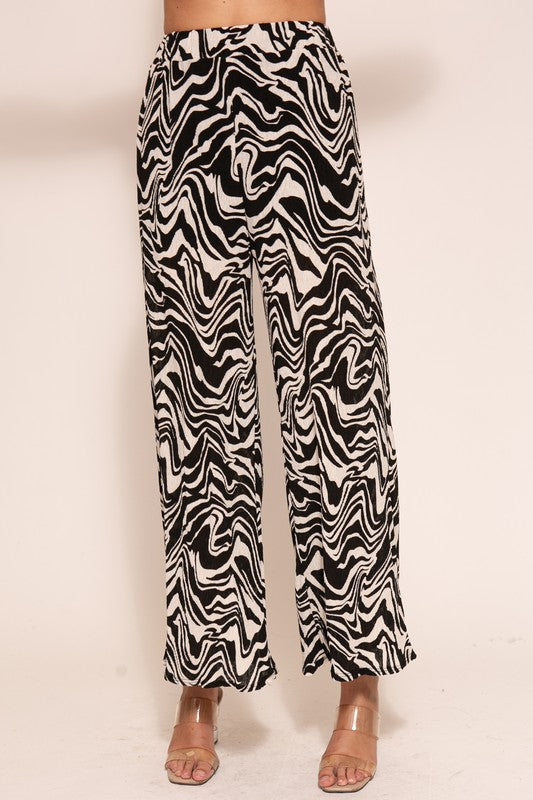 ABSTRACT WIDE LEG PANT