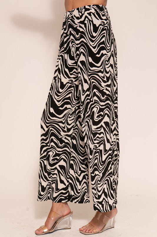 ABSTRACT WIDE LEG PANT