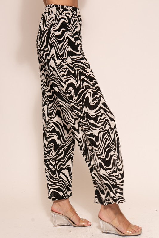 ABSTRACT WIDE LEG PANT
