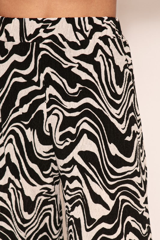 ABSTRACT WIDE LEG PANT