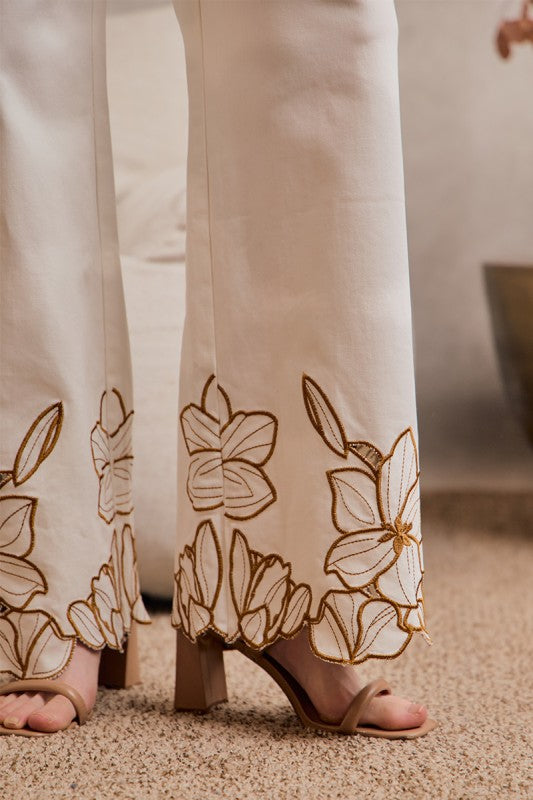 SCALLOPED WIDE LG PANTS