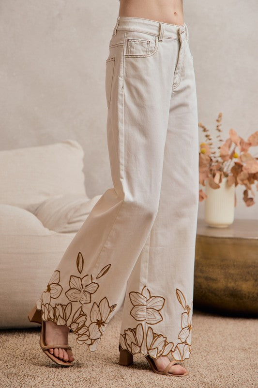 SCALLOPED WIDE LG PANTS