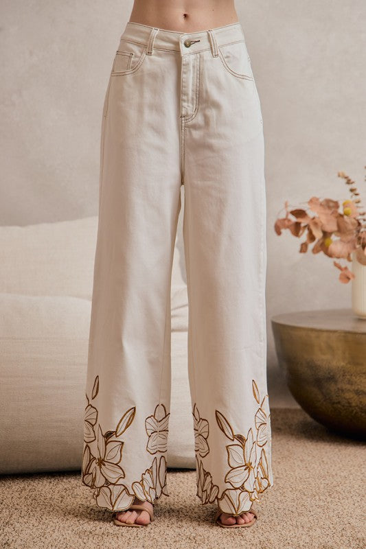 SCALLOPED WIDE LG PANTS