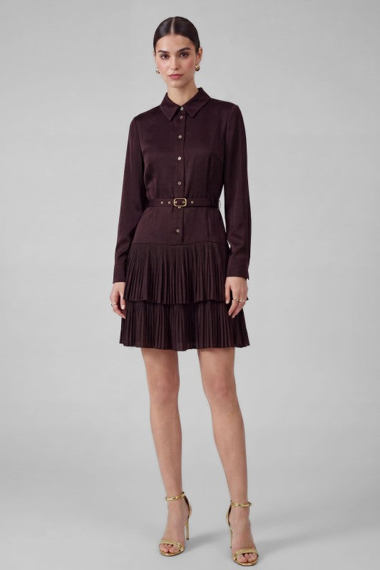 SHIRT PLEATED DRESS