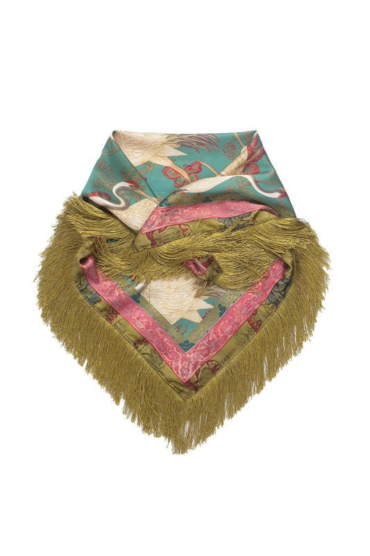 SATIN NECKERCHIEF SCARF