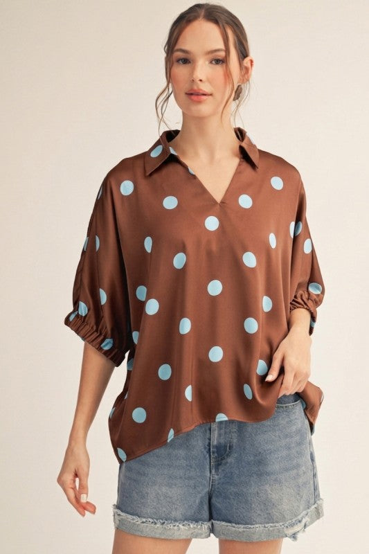 DOT OVERSIZED TOP