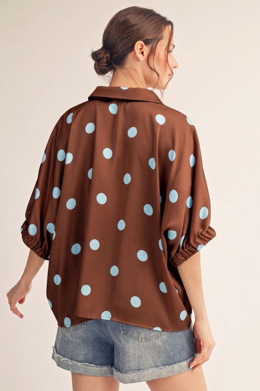 DOT OVERSIZED TOP